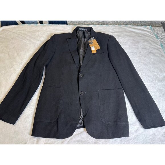 NEW Paul Jones Mens Black Blazer Jacket Size Large - Picture 3 of 10